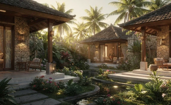 Mahameru Uluwatu open-air restaurant and dining area