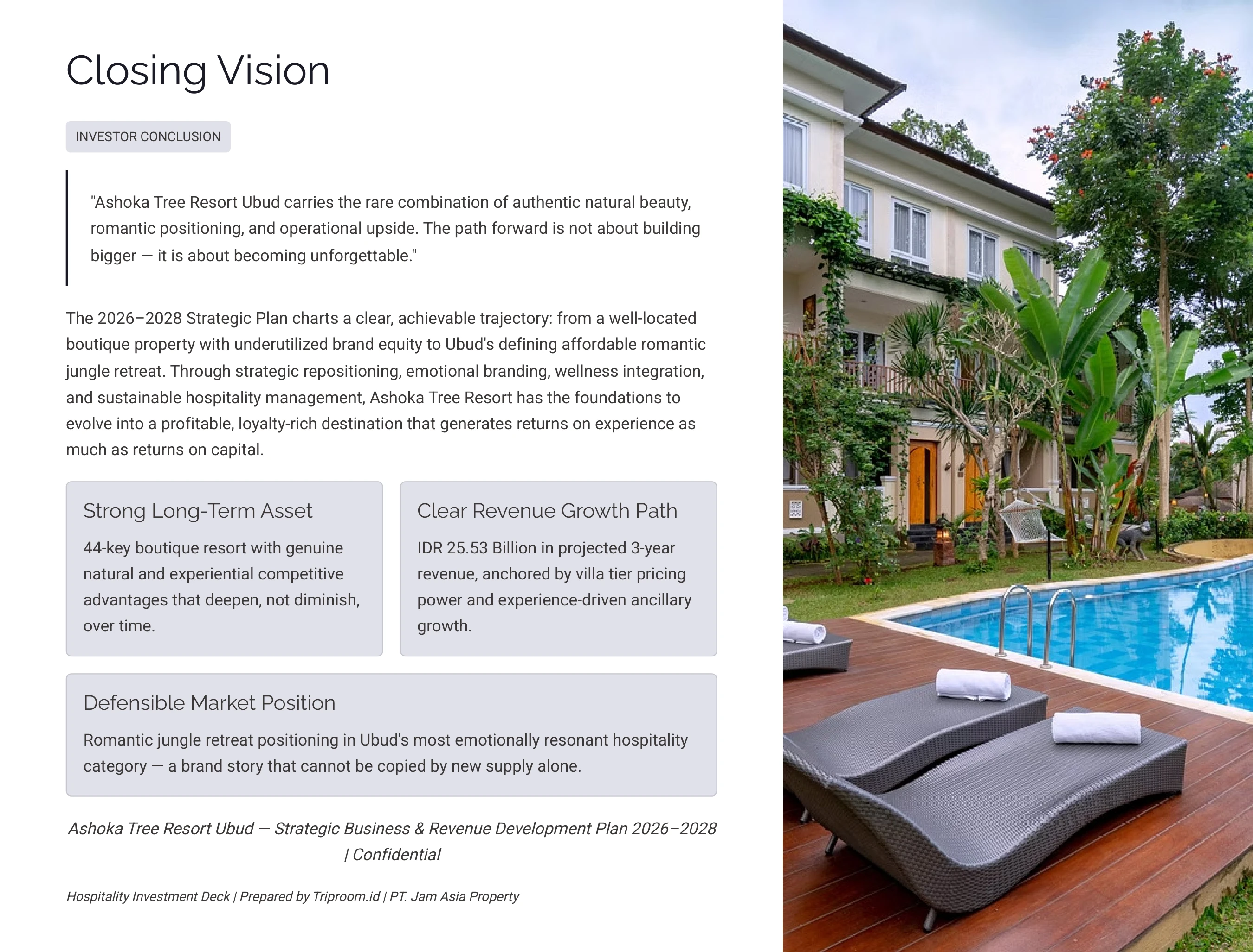 Ashoka Tree Resort Ubud — Closing Vision: Strategic Business Plan Investor Conclusion