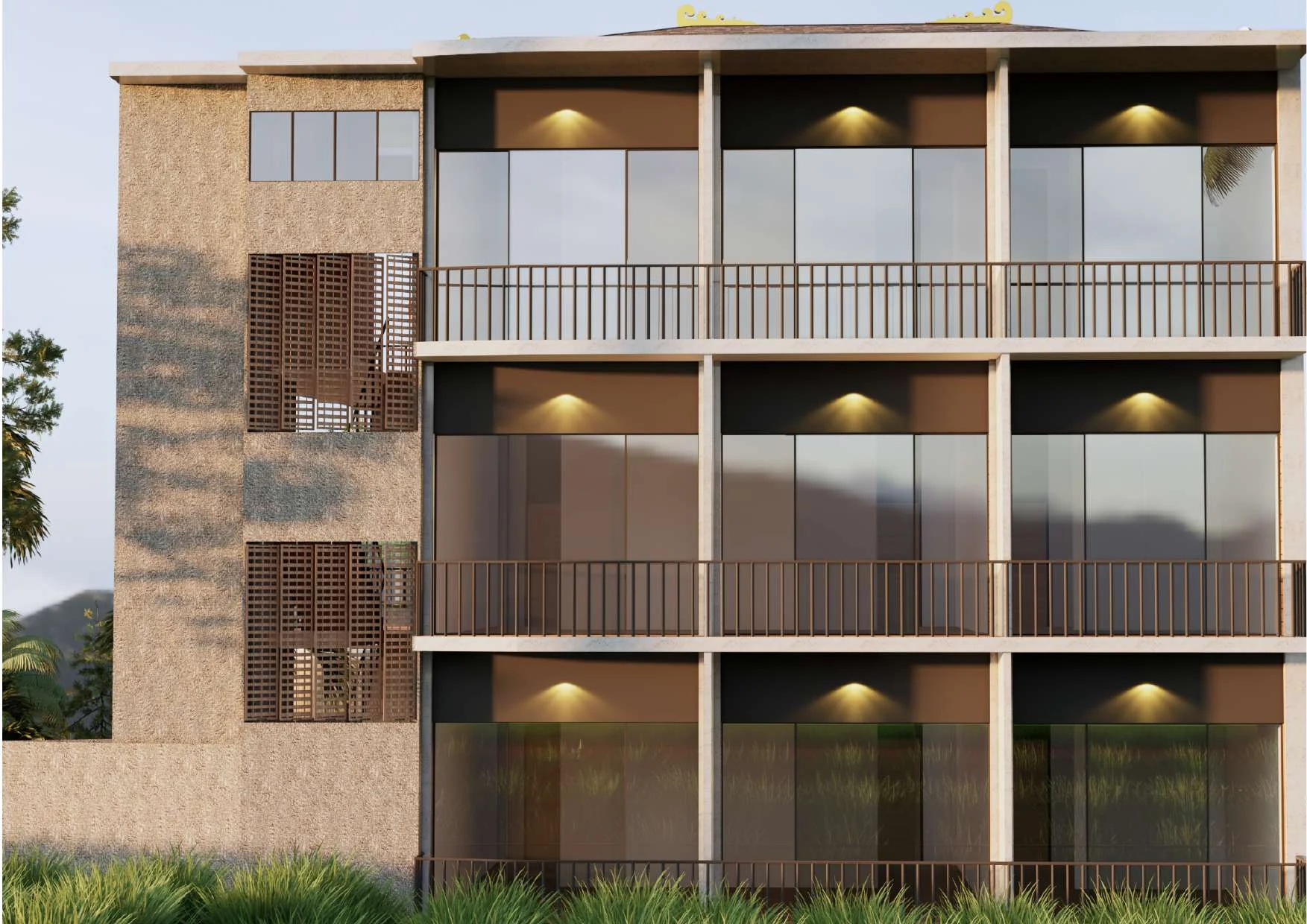Tevah Suite Ubud — 3D render view 2