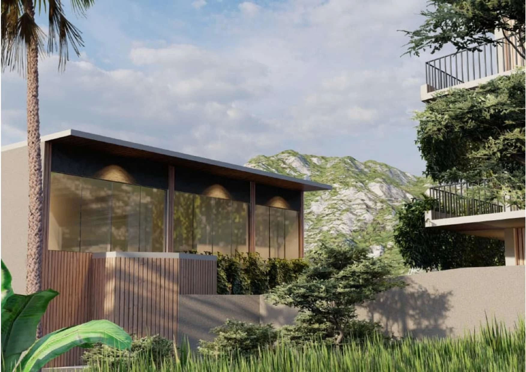 Tevah Suite Ubud — 3D render view 3