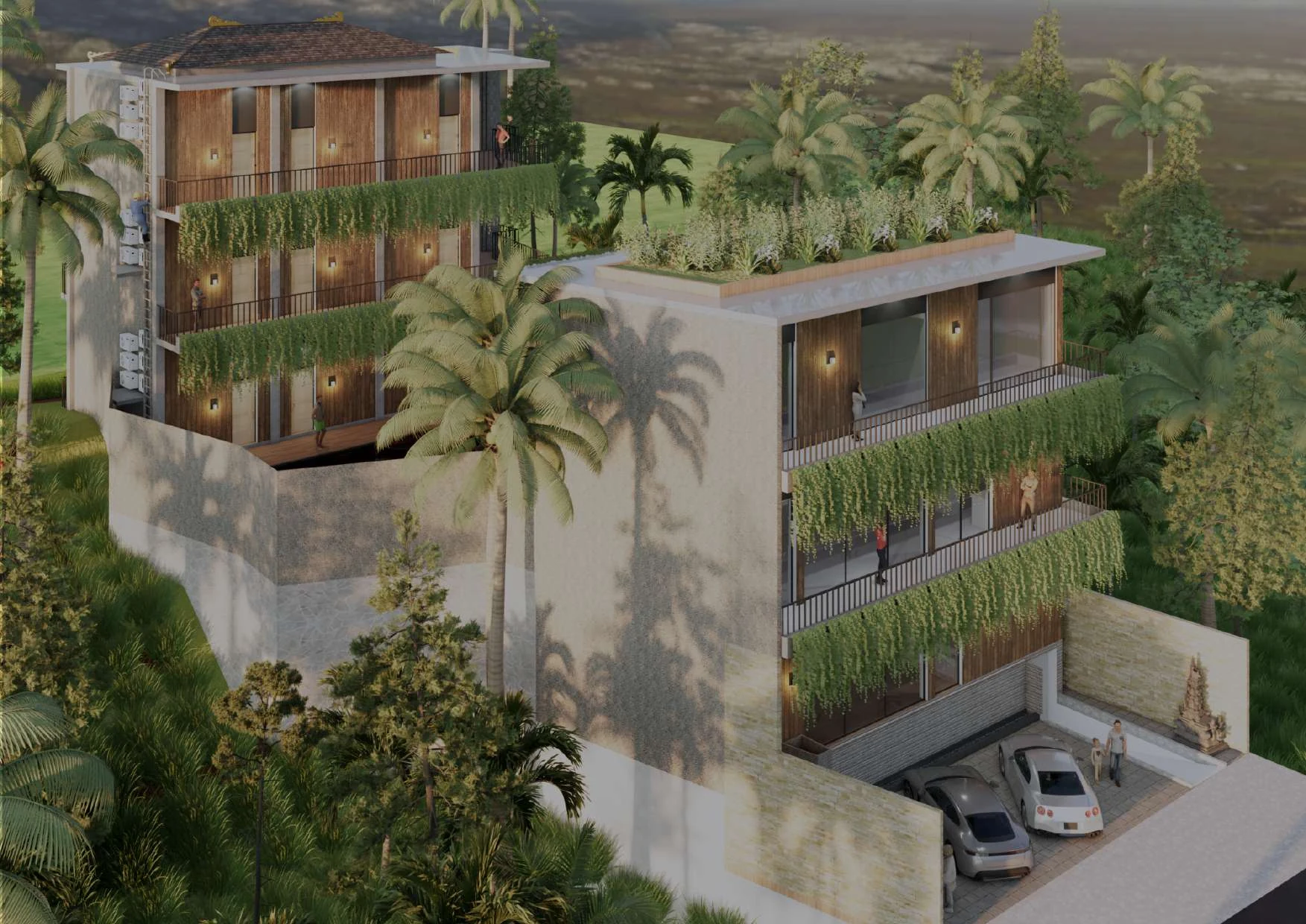 Tevah Suite Ubud — 3D render view 4