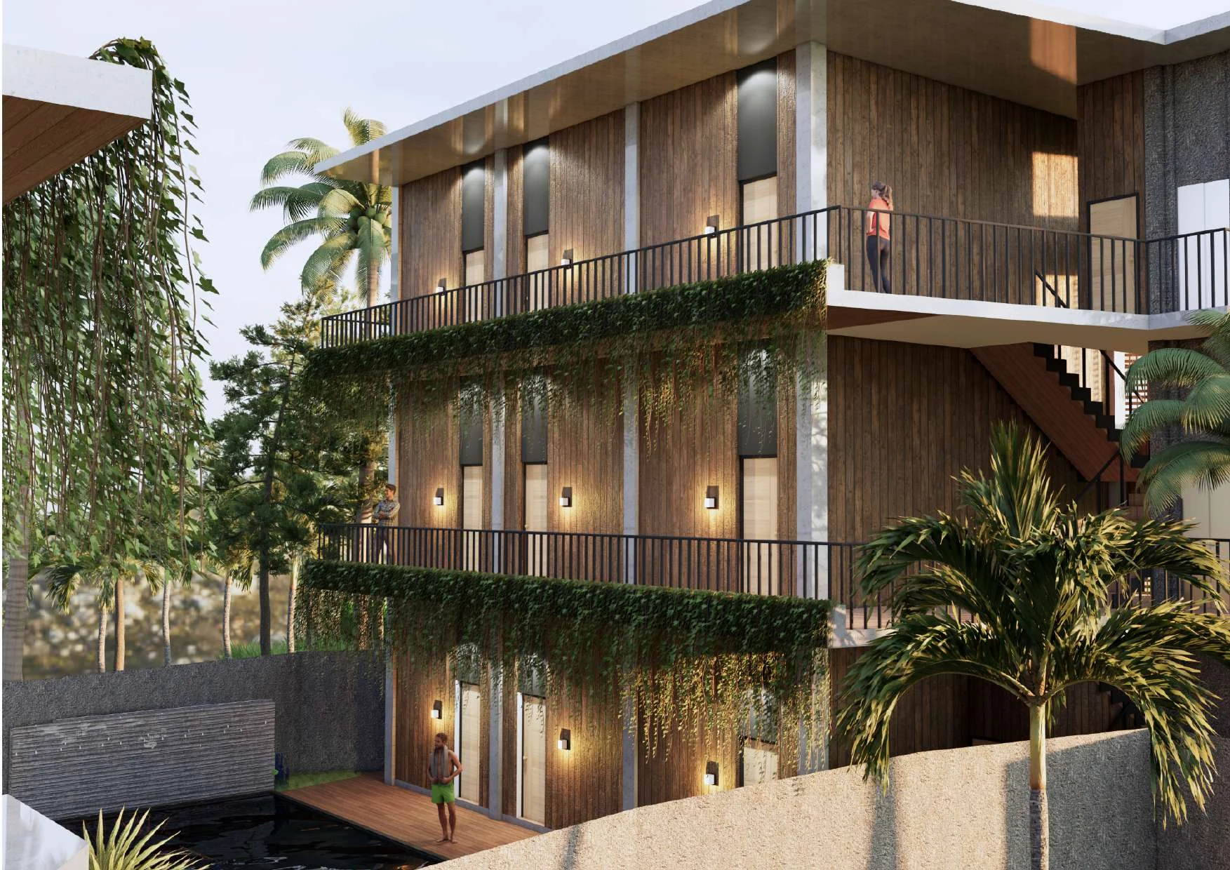 Tevah Suite Ubud — 3D render view 7