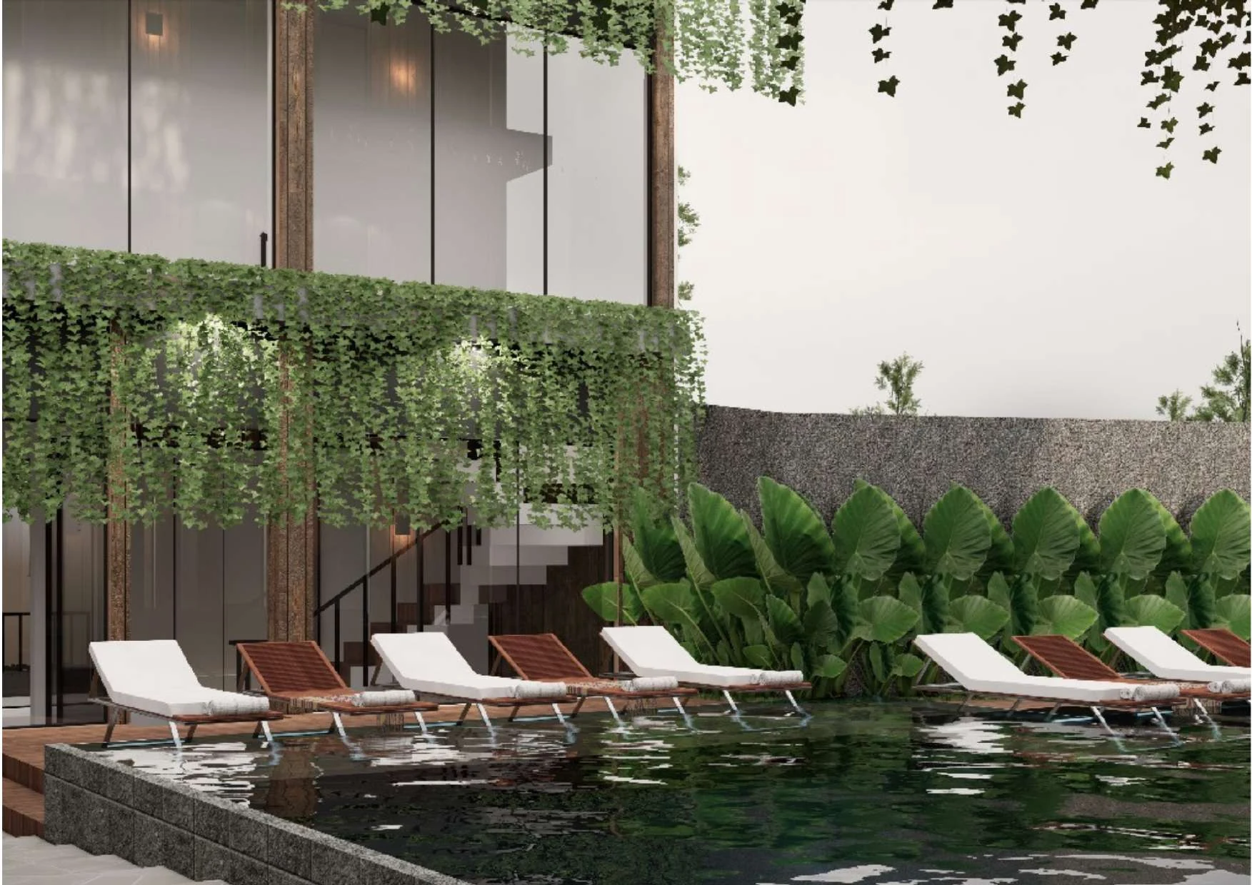 Tevah Suite Ubud — 3D render view 8