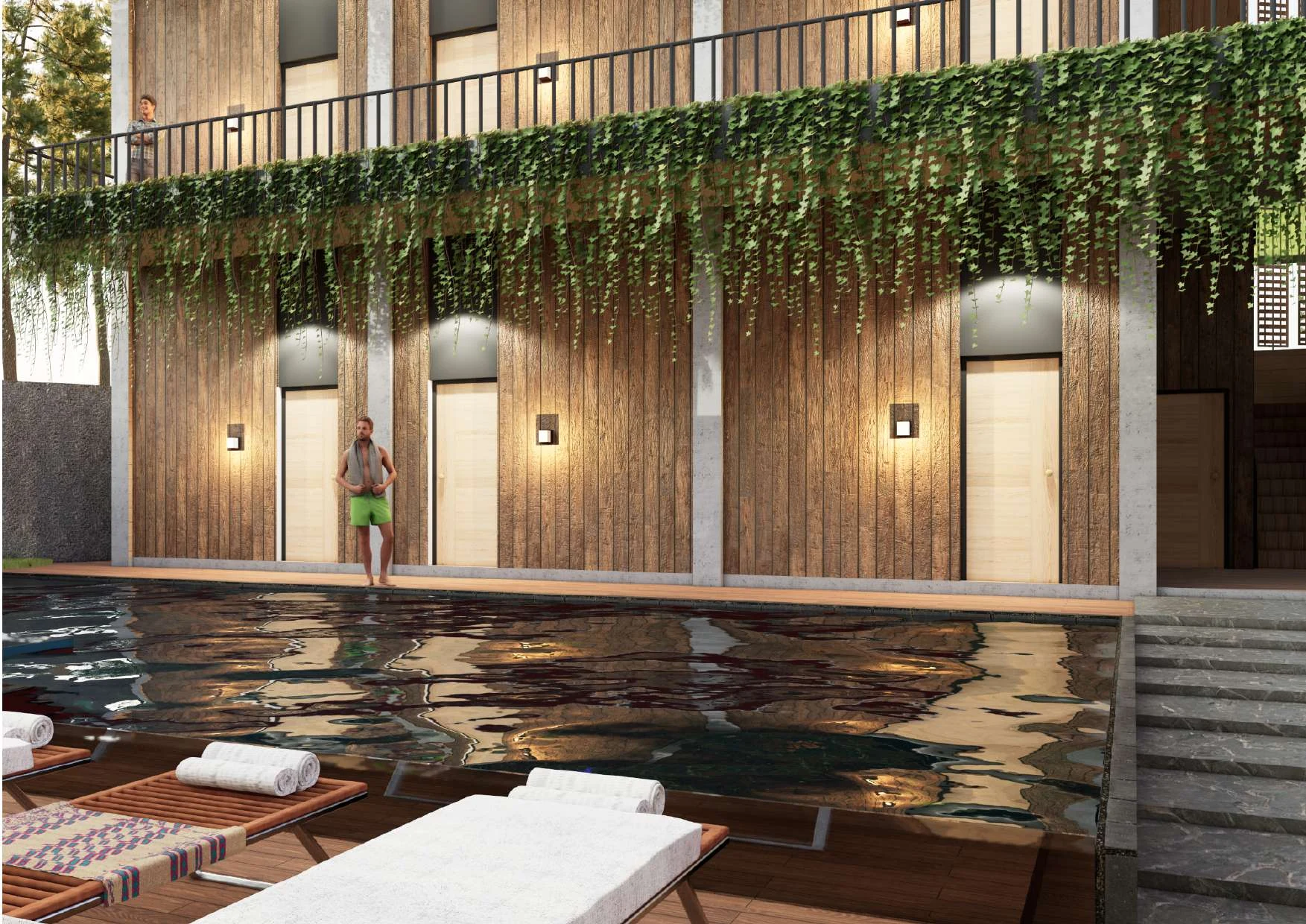 Tevah Suite Ubud — 3D render view 9