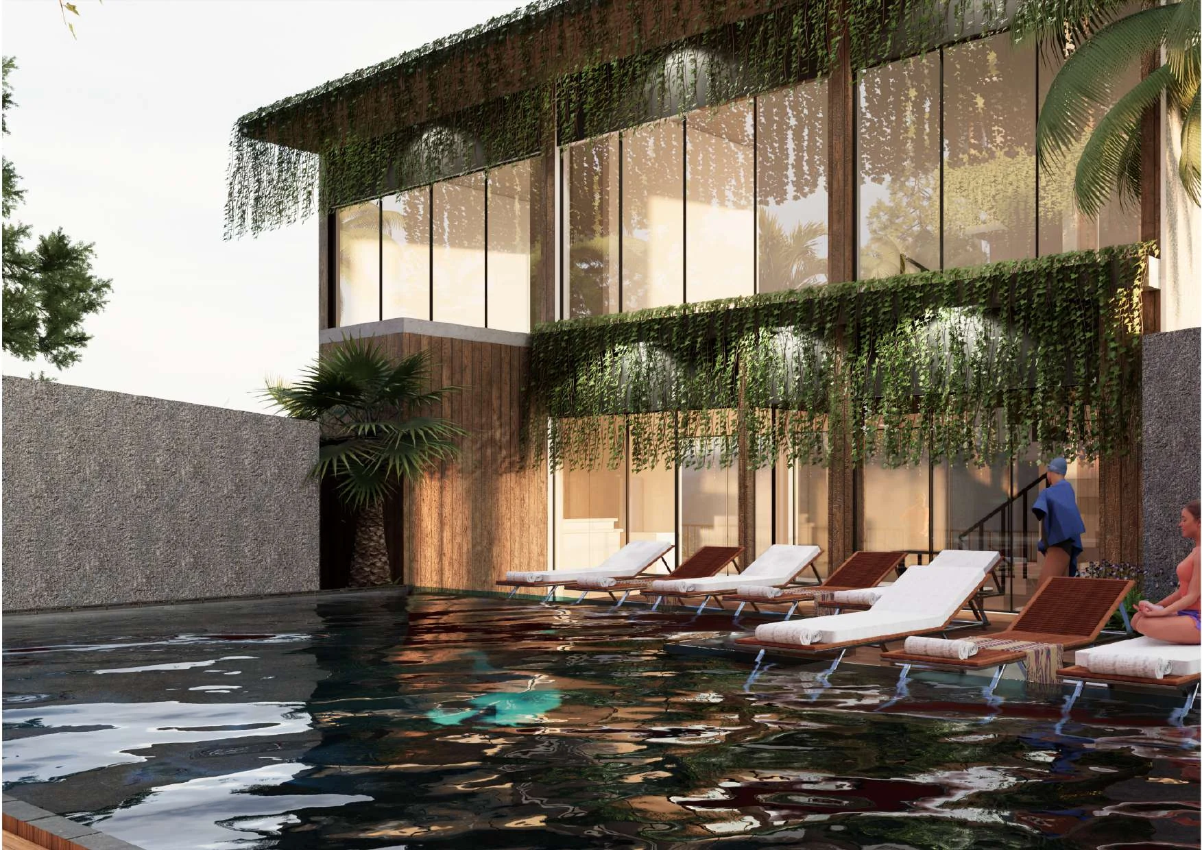 Tevah Suite Ubud — 3D render view 10