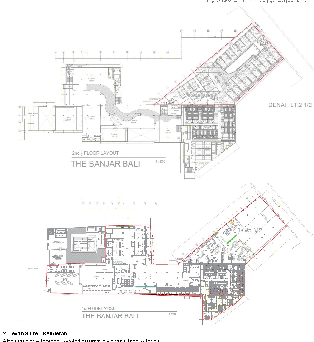 The Banjar Bali concept layout presented as part of the upcoming project pipeline
